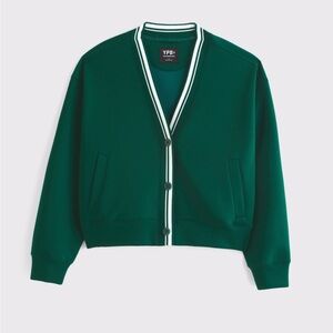 Abercrombie and Fitch knit cardigan. Size small. Emerald Green
